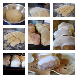 iced buns collage